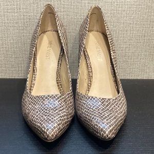 Nine West snakeskin heels 6